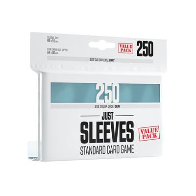 Just Sleeves - Value Pack Clear (250 Sleeves) | Grognard Games