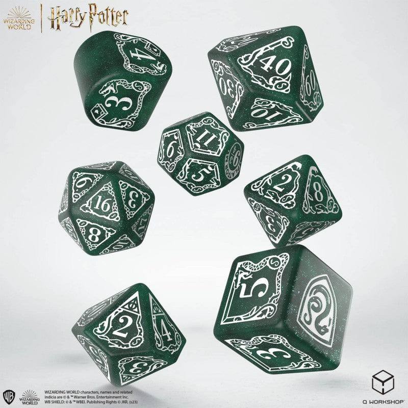 Harry Potter Modern Dice Set - Slytherin Green | Grognard Games
