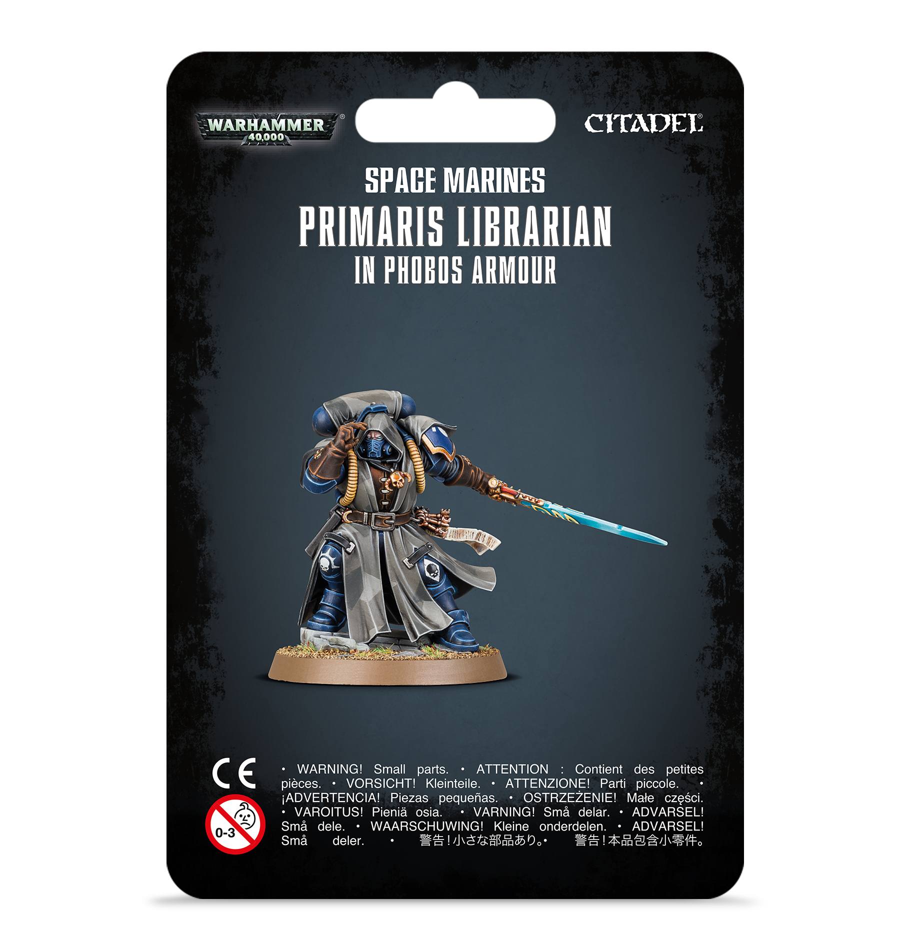 Space Marines Primaris Librarian in Phobos Armour | Grognard Games