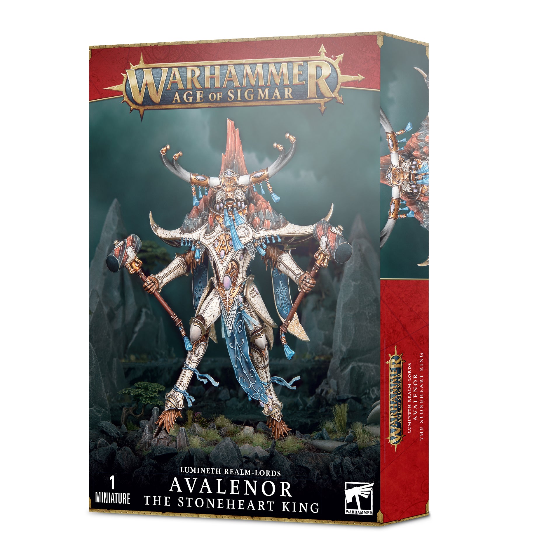 Lumineth Realm-lords Avalenor The Stoneheart King | Grognard Games
