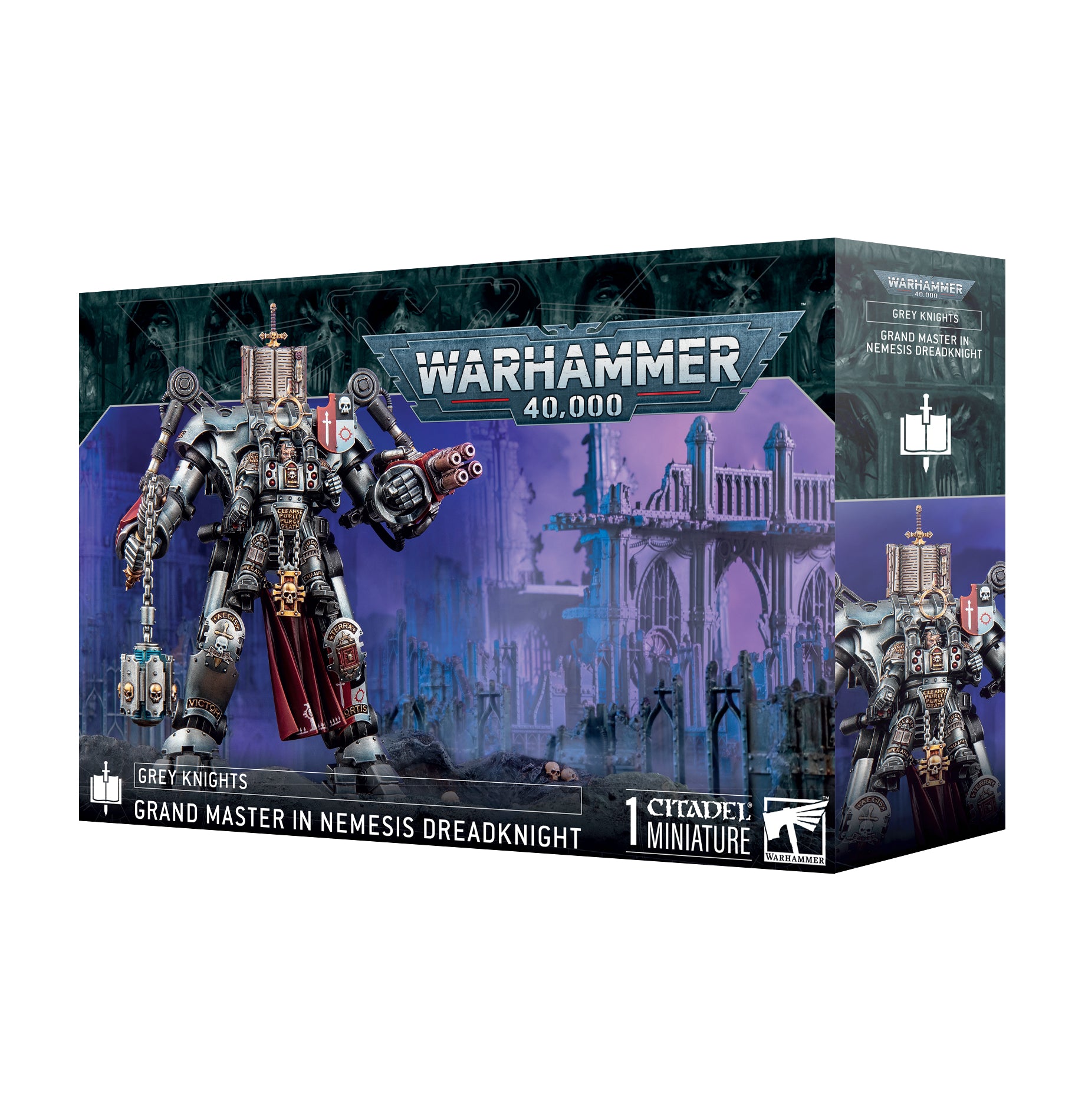 Grey Knights Grandmaster in Nemesis Dreadknight | Grognard Games