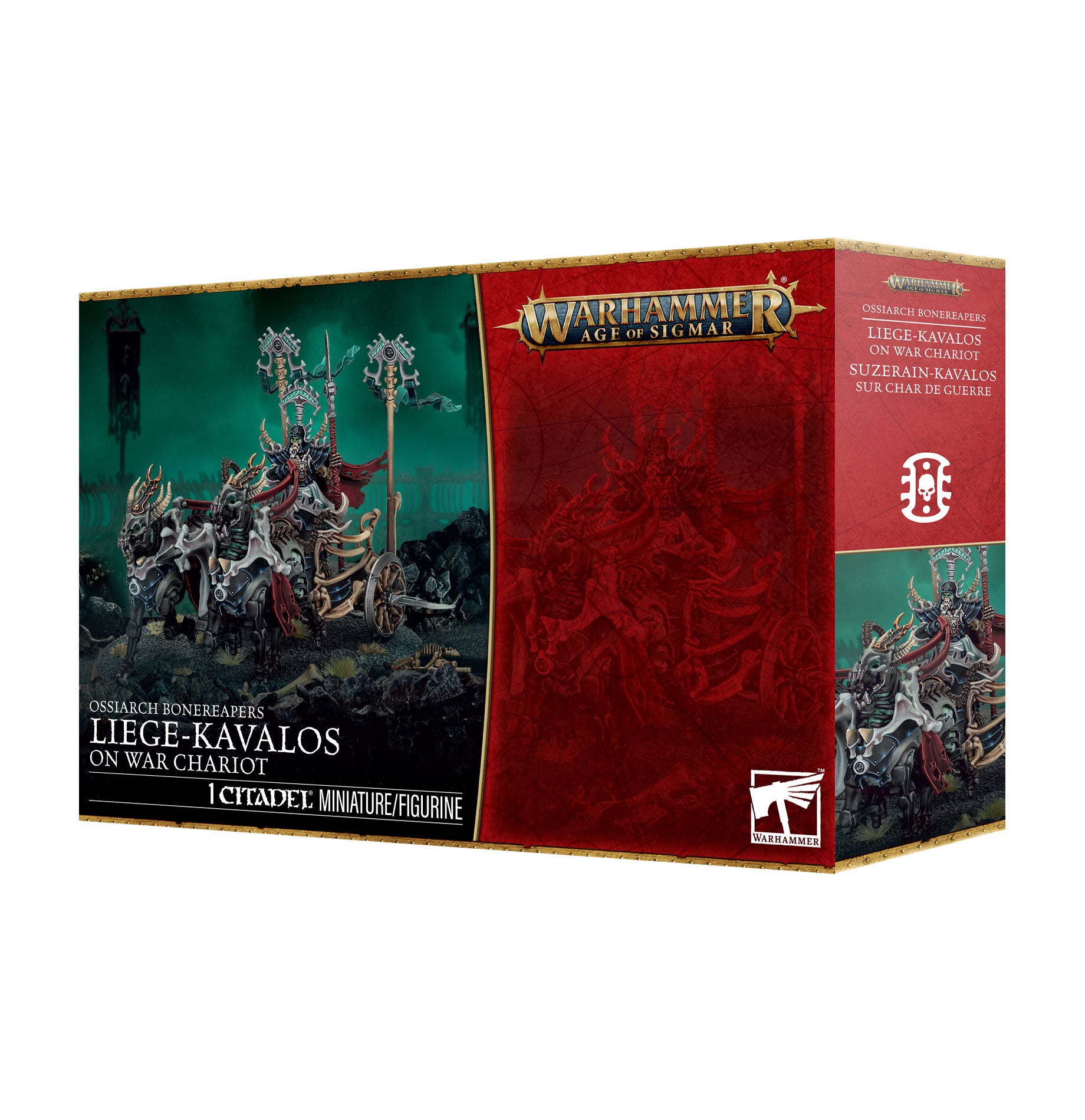Ossiarch Bonereapers Liege-Kavalos on War Chariot / Kavalos War Chariot | Grognard Games