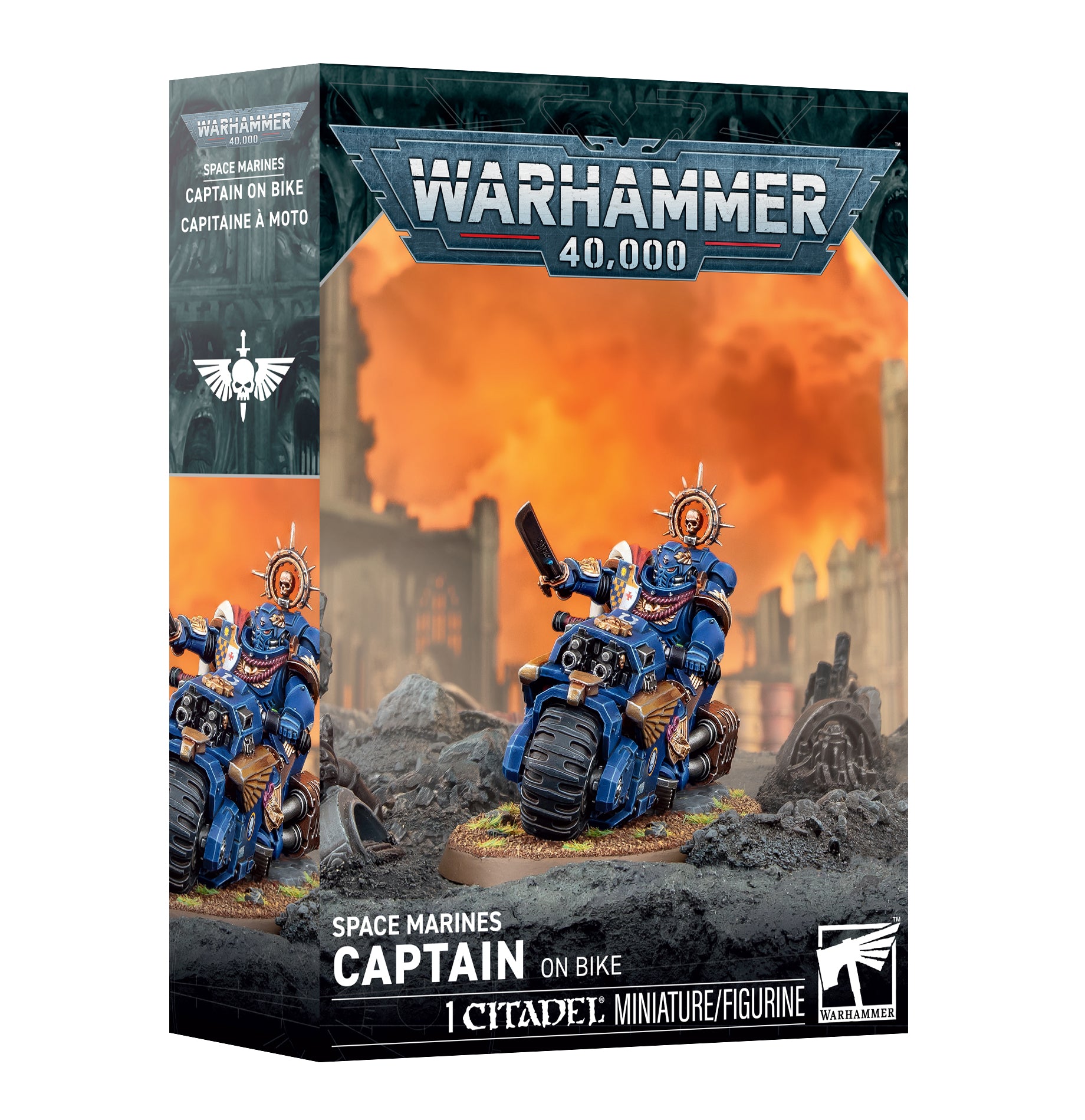 Space Marines Captain on Bike (Pre-order Now, Available 10/3/2026) | Grognard Games