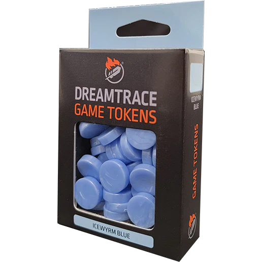 DREAMTRACE GAMING TOKENS Icewyrm Blue | Grognard Games