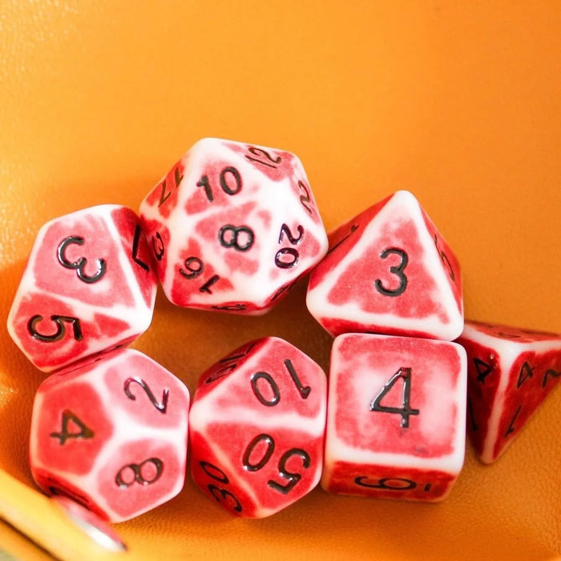 Archaic Light Red Dice Set | Grognard Games
