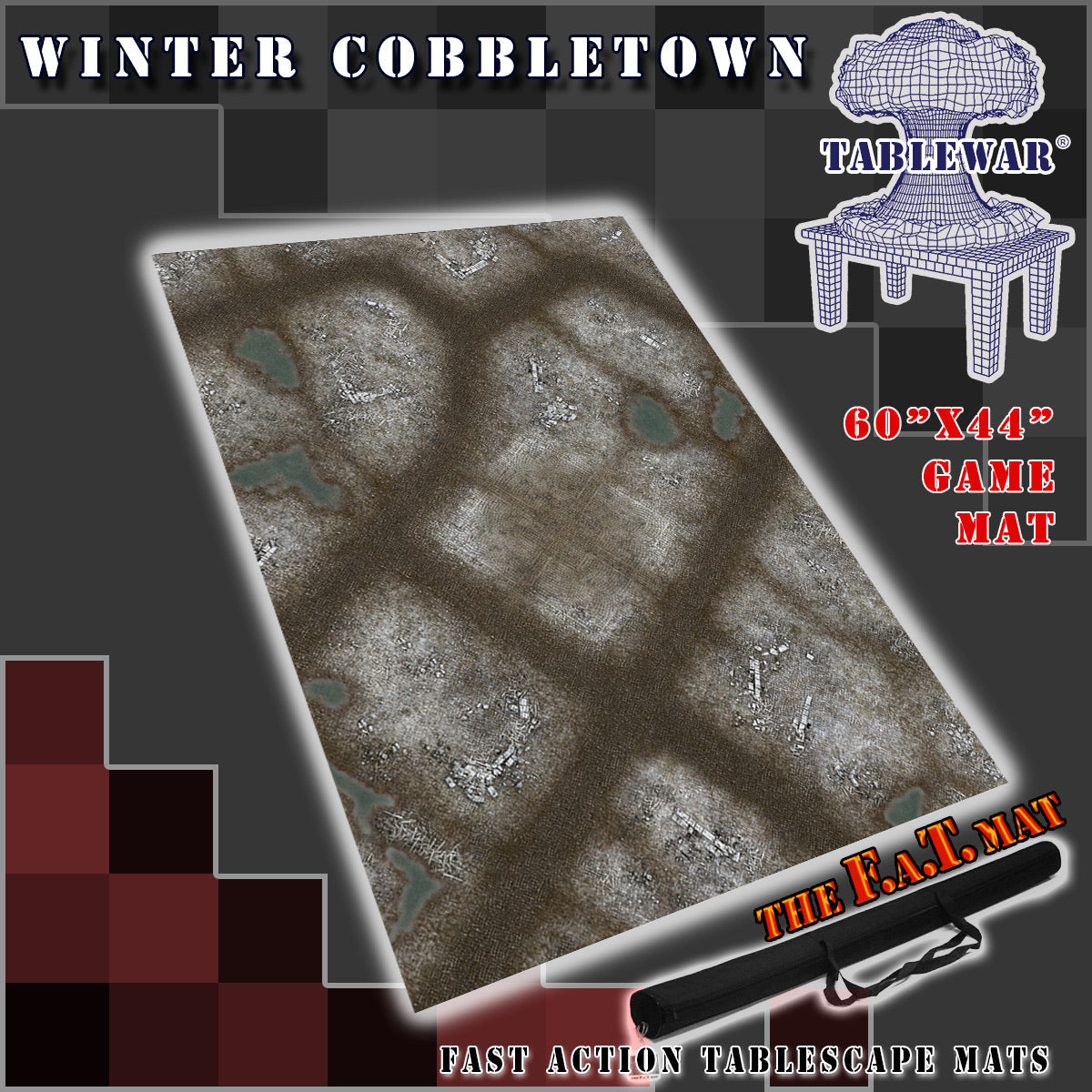 FAT MAT Winter Cobbletown 60x44 | Grognard Games