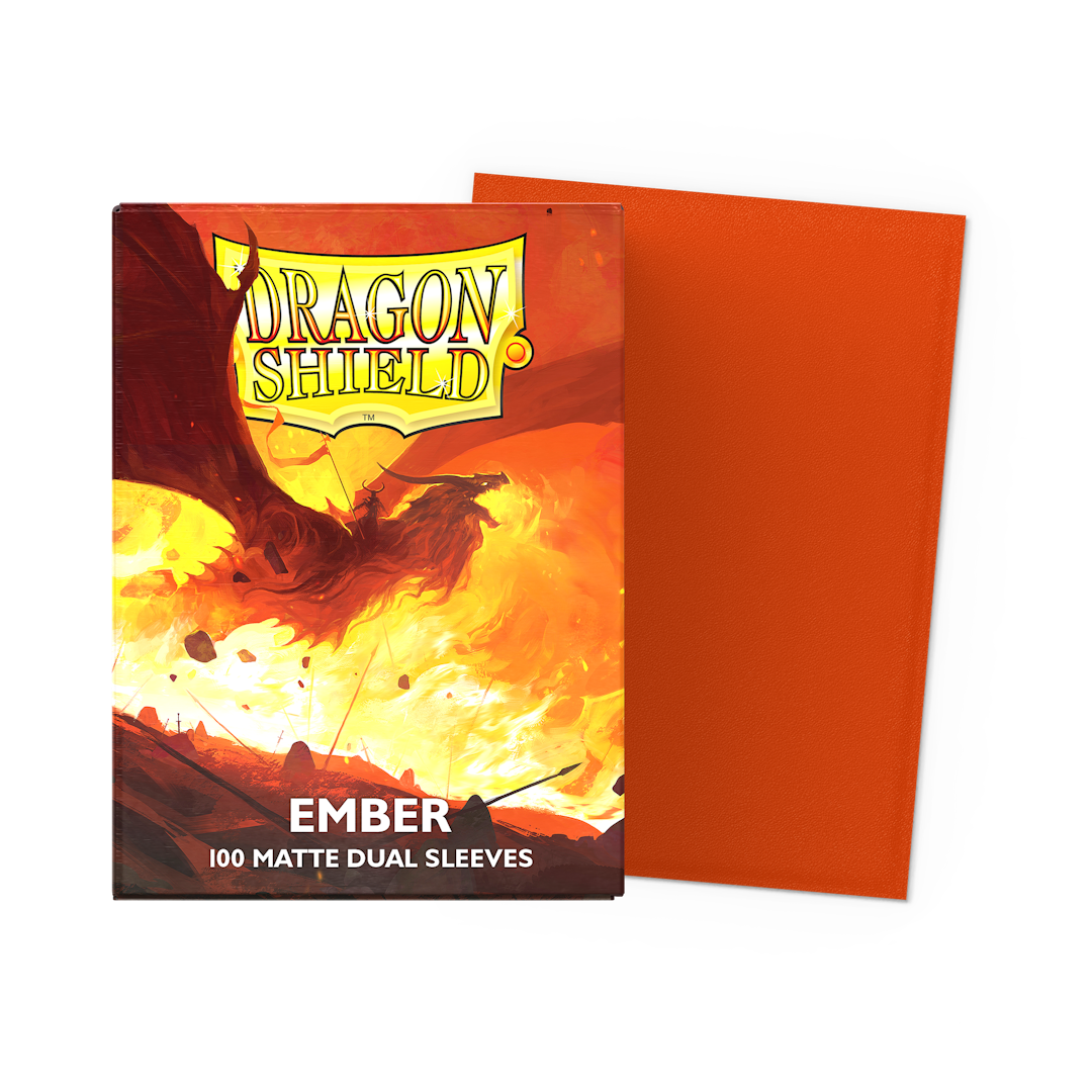 Dragon Shield Dual Matte Sleeves - Ember | Grognard Games