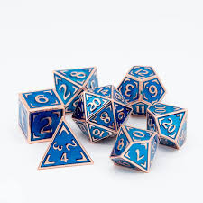 Die Hard Dice  7 Piece RPG set - Retichle Uchronia Nautilus | Grognard Games