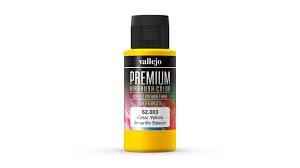 62.015 Vallejo Premium Airbush Color Polyurethane 60 ml - Yellow Ochre | Grognard Games