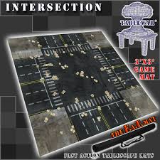 FAT Mat Intersection 3' x 3' | Grognard Games