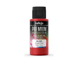 62.005 Vallejo Premium Airbush Color Polyurethane 60 ml - Bright Red | Grognard Games