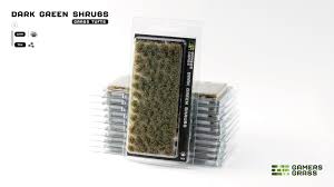 Gamers Grass: Dark Green Shrubs | Grognard Games