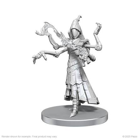 WizKids Deep Cuts Unpainted Miniatures Pathfinder Clockwork Mage 90787 | Grognard Games