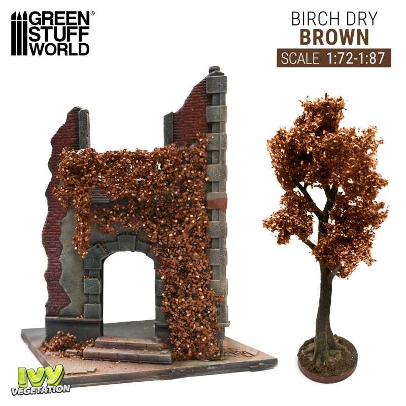 Green Stuff World: Ivy Foliage Vegetation Birch Dry Brown Large | Grognard Games