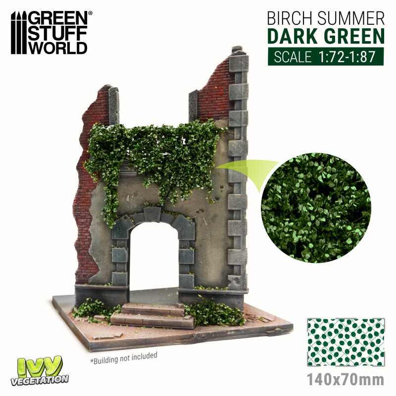 Green Stuff World: Ivy Foliage Vegetation Birch Summer Dark Green Small | Grognard Games