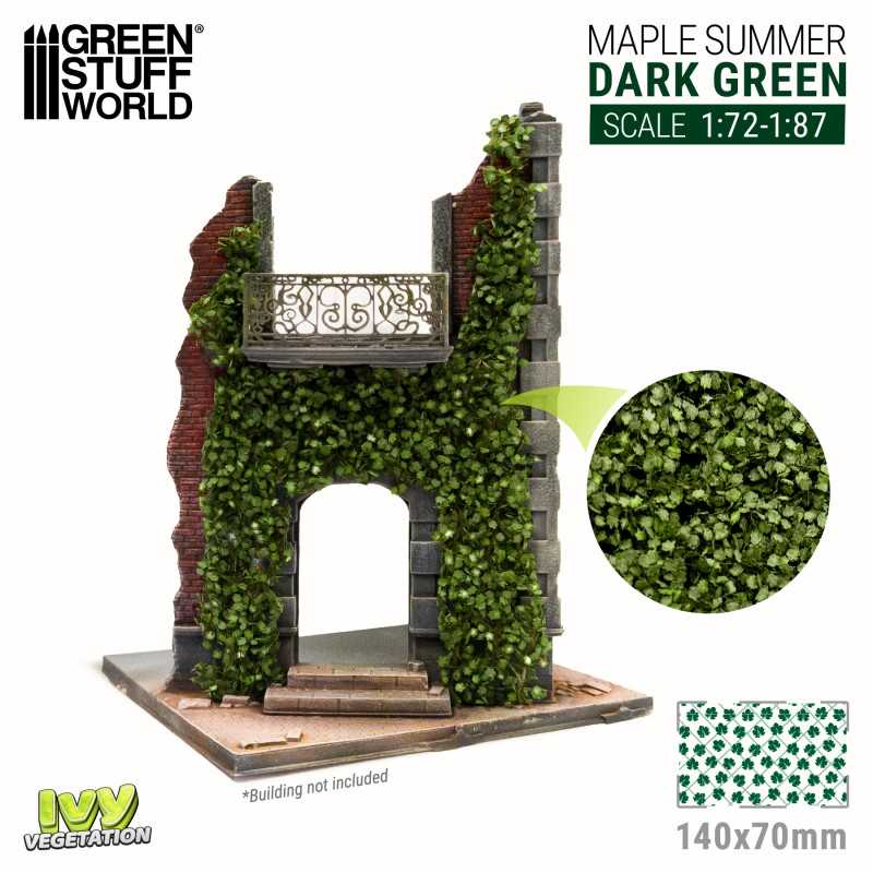 Green Stuff World: Ivy Foliage Vegetation Maple Summer Dark Green Large | Grognard Games