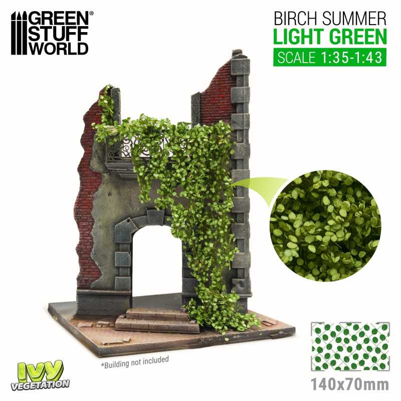 Green Stuff World: Ivy Foliage Vegetation Birch Summer Light Green Large | Grognard Games