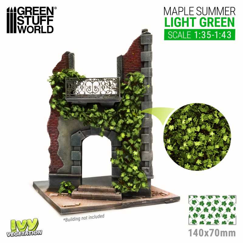 Green Stuff World: Ivy Foliage Vegetation Maple Summer Light Green Large | Grognard Games