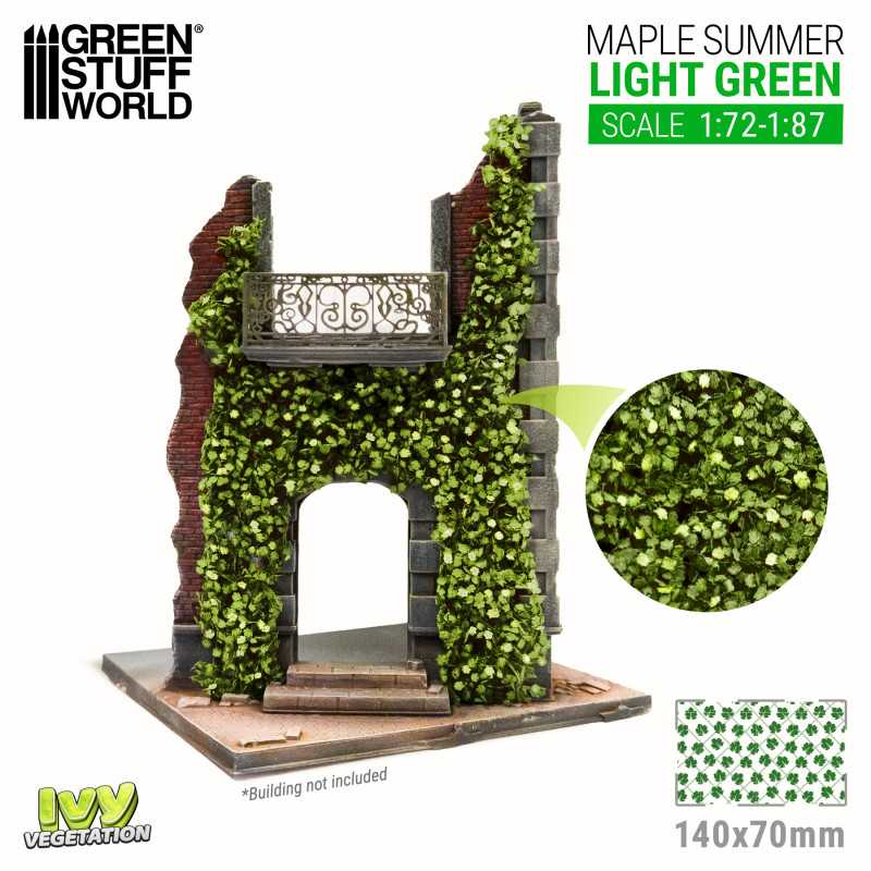 Green Stuff World: Ivy Foliage Vegetation Maple Summer Light Green Small | Grognard Games