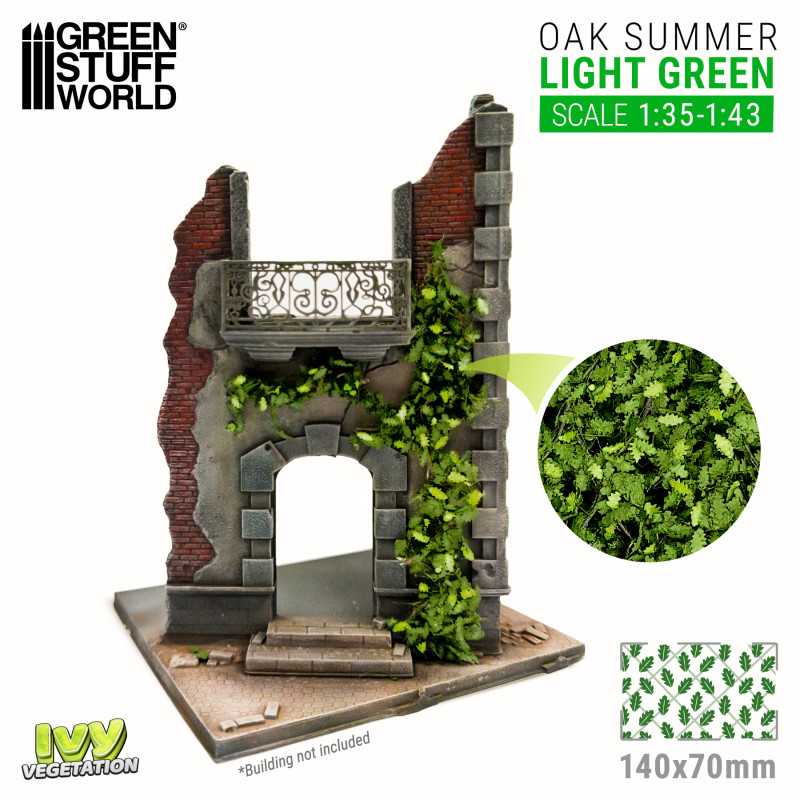 Green Stuff World: Ivy Foliage Vegetation Oak Summer Light Green Large | Grognard Games