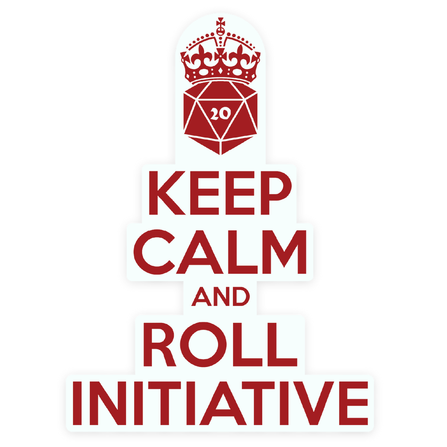 Keep Calm Waterproof Die Cut Vinyl Sticker | Grognard Games
