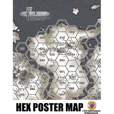 Kinless RPG Poster Map (MORK BORG) | Grognard Games