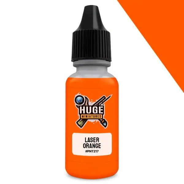 Huge Miniatures laser Orange Fluorecent Paint | Grognard Games