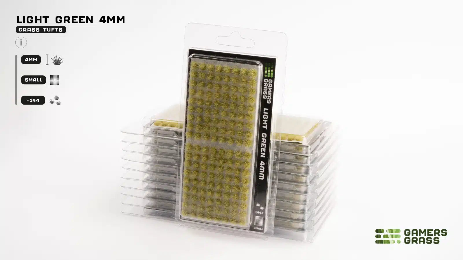 Gamers Grass: Light Green Small Tufts (4mm) | Grognard Games