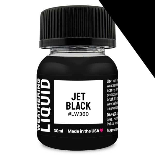 Huge Miniatures Weathering Liquid - Jet Black | Grognard Games