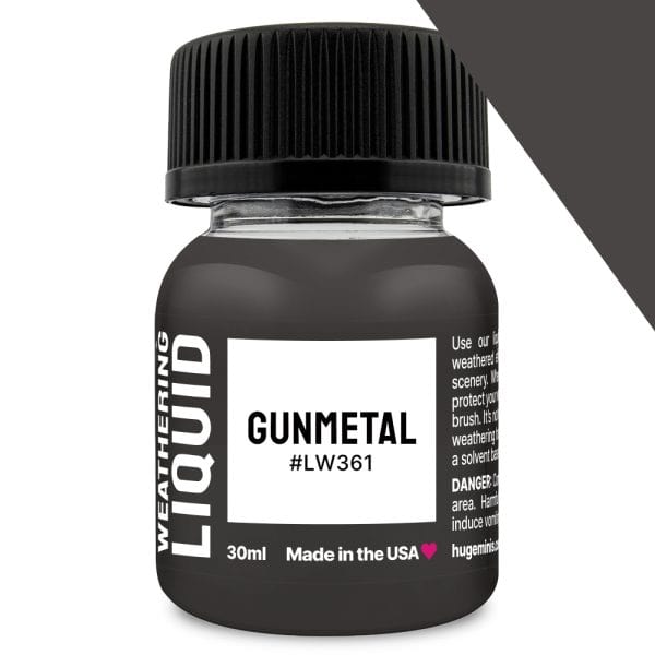 Huge Miniatures Weathering Liquid - Gunmetal | Grognard Games