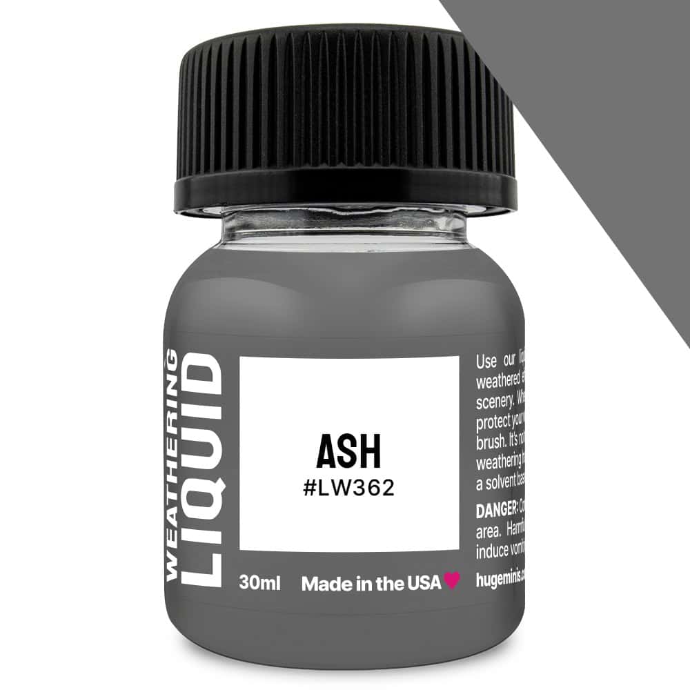 Huge Miniatures Weathering Liquid - Ash | Grognard Games