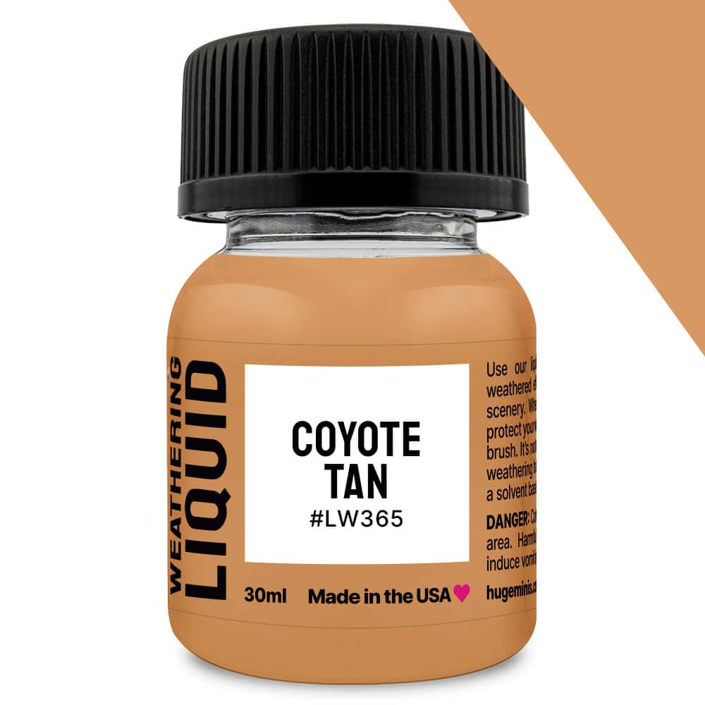Huge Miniatures Weathering Liquid - Coyote Tan | Grognard Games