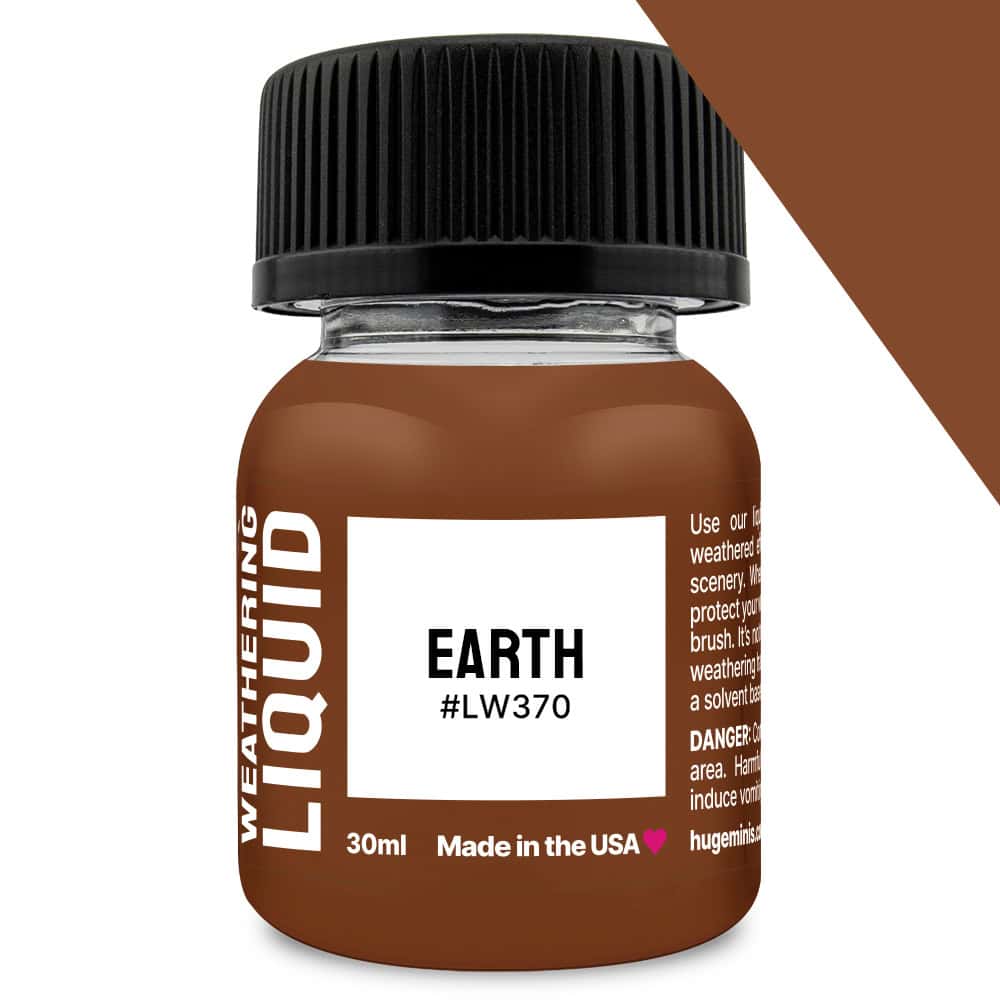 Huge Miniatures Weathering Liquid - Earth | Grognard Games
