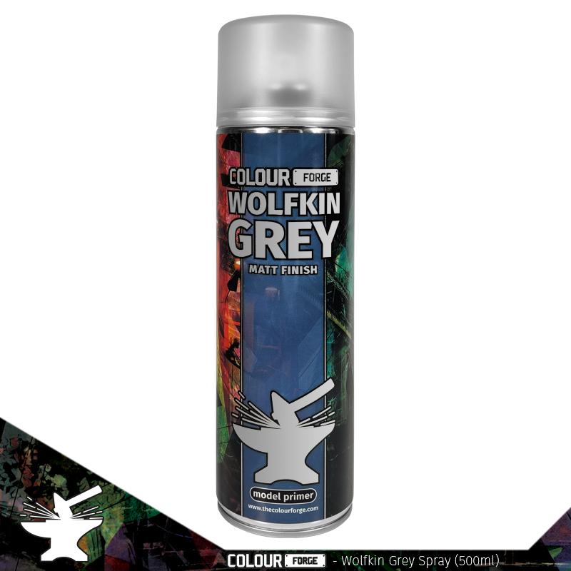 Colour Forge Spray: Wolfkin Grey (500ml) | Grognard Games