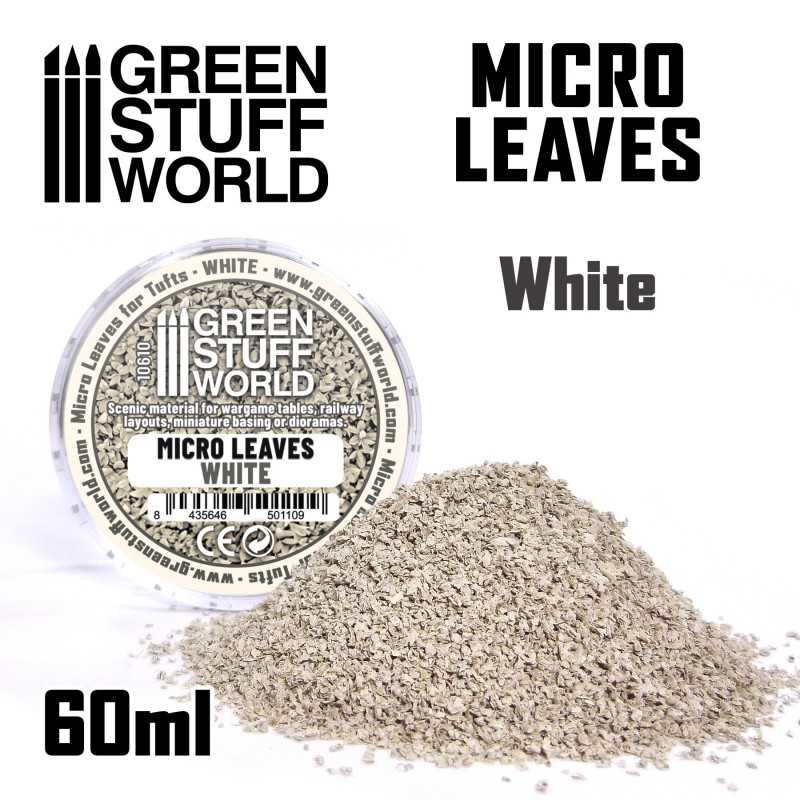 Green Stuff World: Micro Leaves - White mix | Grognard Games