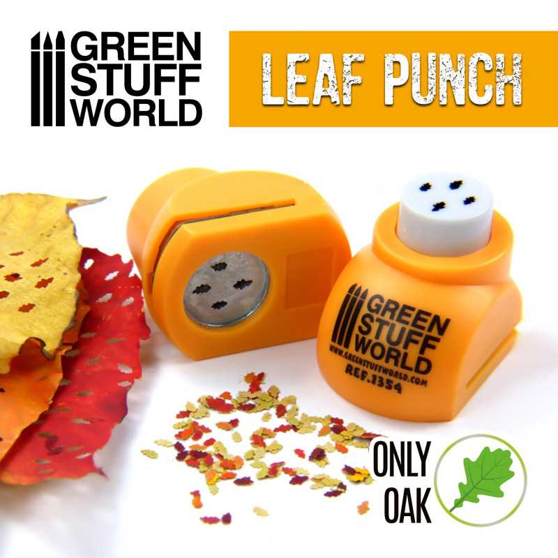 Green Stuff World: Miniature Leaf Punch Only Oak ORANGE | Grognard Games