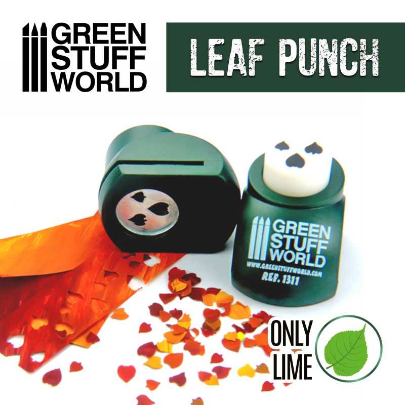 Green Stuff World: Miniature Leaf Punch Dark Green Only Lime | Grognard Games