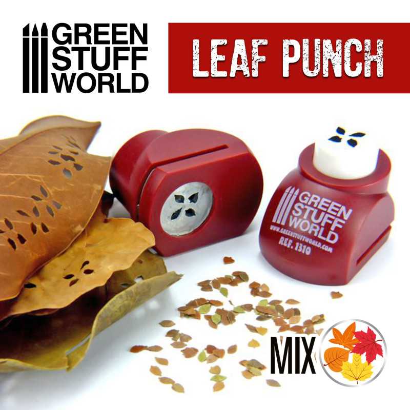 Green Stuff World: Miniature Leaf Punch Mix RED | Grognard Games