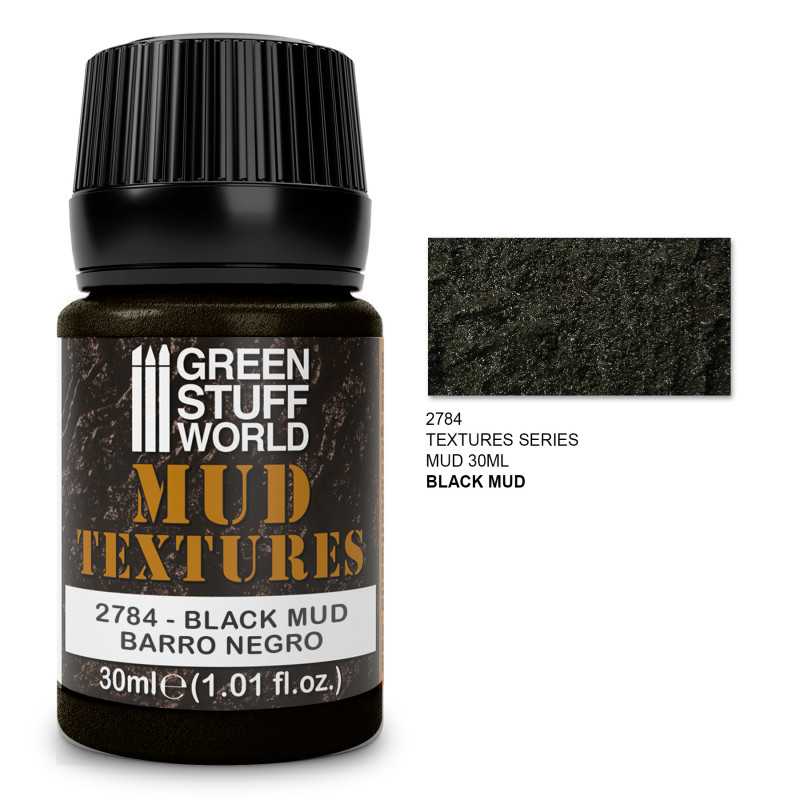 Green Stuff World: Mud Textures - Black 30mL | Grognard Games