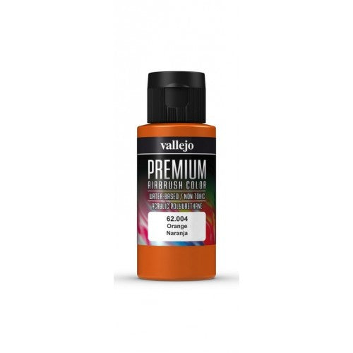 62.004 Vallejo Premium Airbush Color Polyurethane 60 ml - Orange | Grognard Games