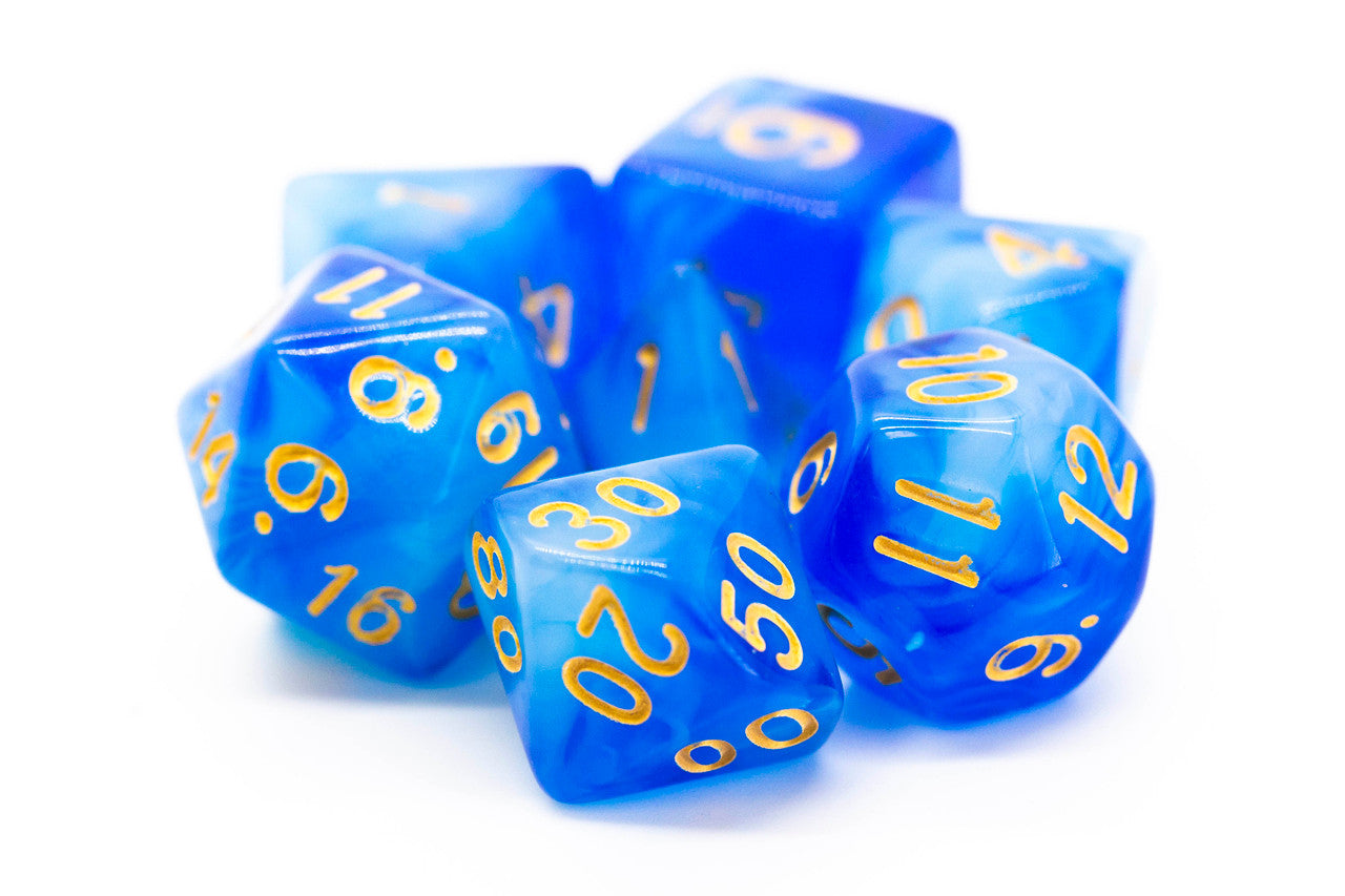 Old School Dice and Accessories Nebula - Blue | Grognard Games