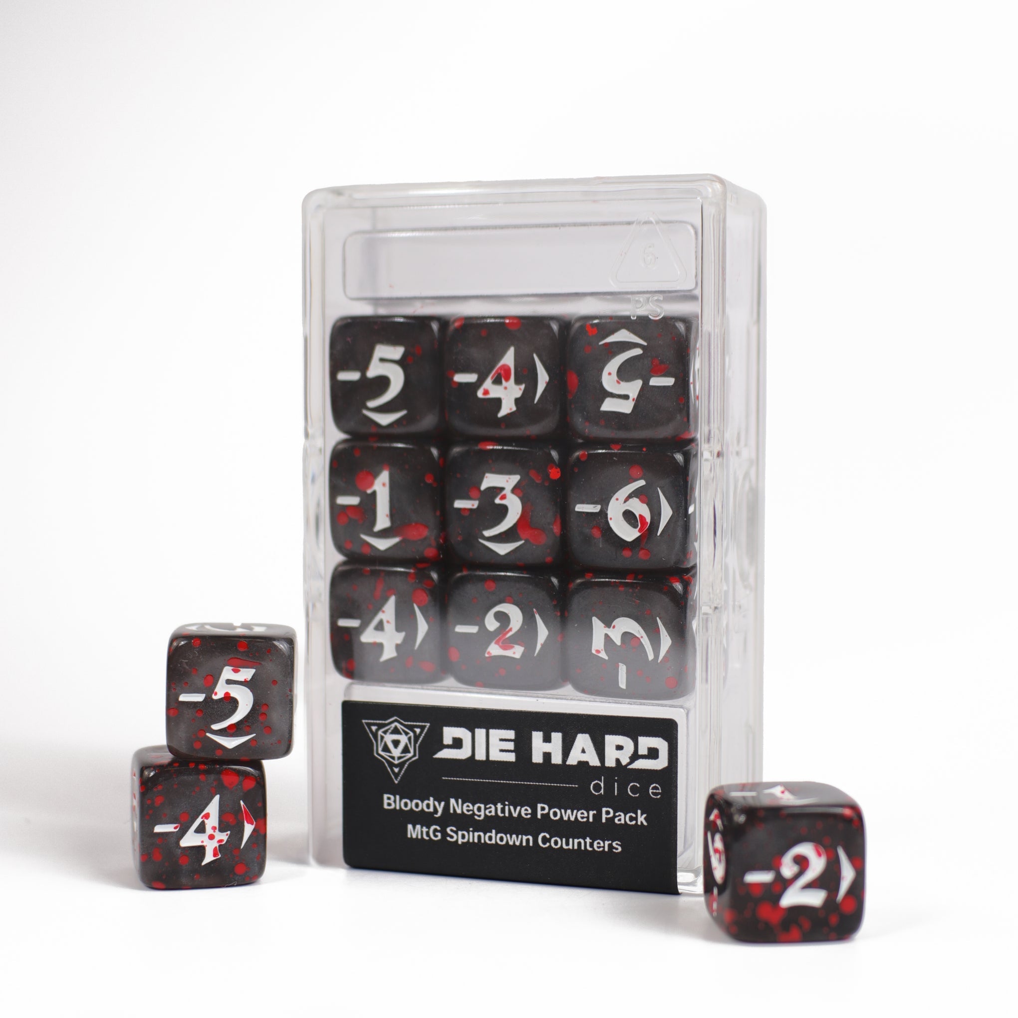 Die Hard Dice Bloody Negative Power Pack Spindown Counters | Grognard Games