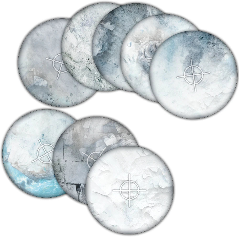 TerrainCrate: Snowfield Objective Templates | Grognard Games