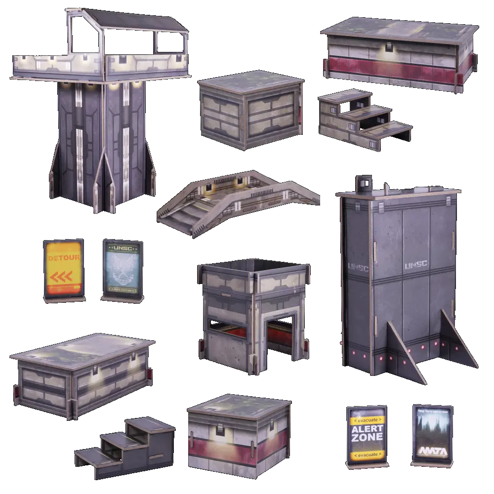 Halo: Flashpoint - New Mombasa Terrain Set | Grognard Games