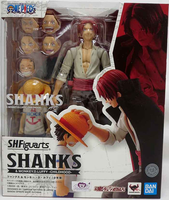 Bandai S.H.Figuarts Shanks ＆ Monkey.D.Luffy -Childhood- "One Piece" | Grognard Games
