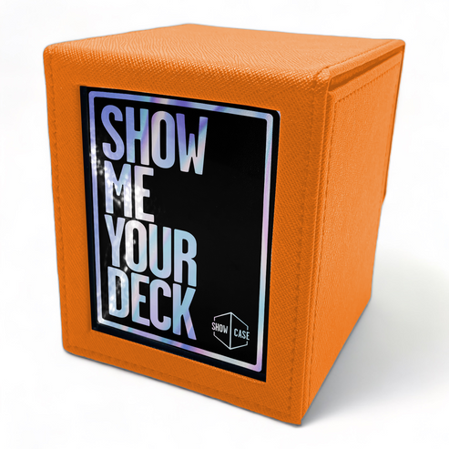 Showcase Deckbox 100+ Orange | Grognard Games