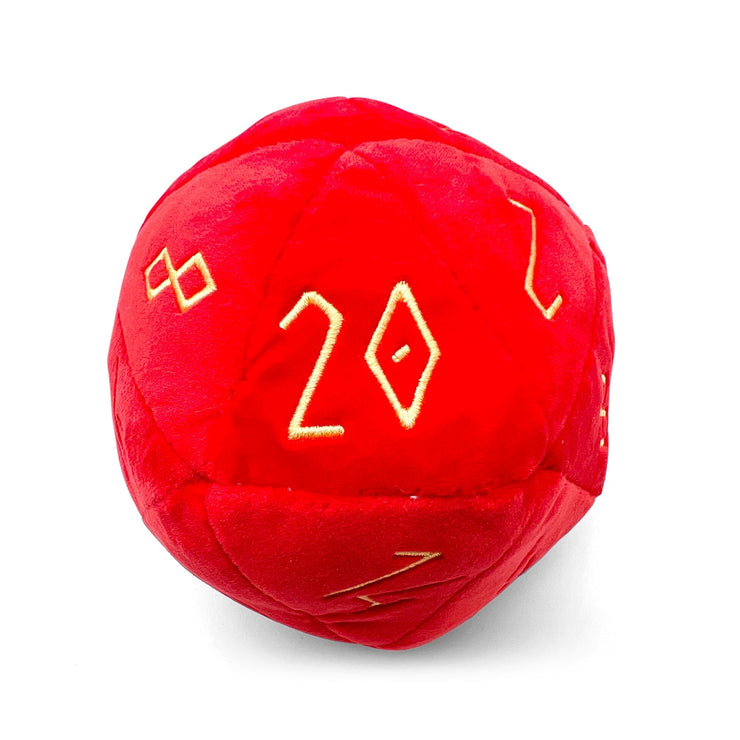 Norse Foundry Devil Red Plushie Boulder ® 170mm D20 Plush Soft Dice | Grognard Games