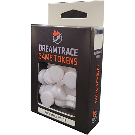 DREAMTRACE GAMING TOKENS Poppymilk White | Grognard Games