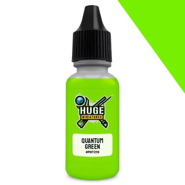 Huge Miniatures Quantum Green Fluorecent Paint | Grognard Games