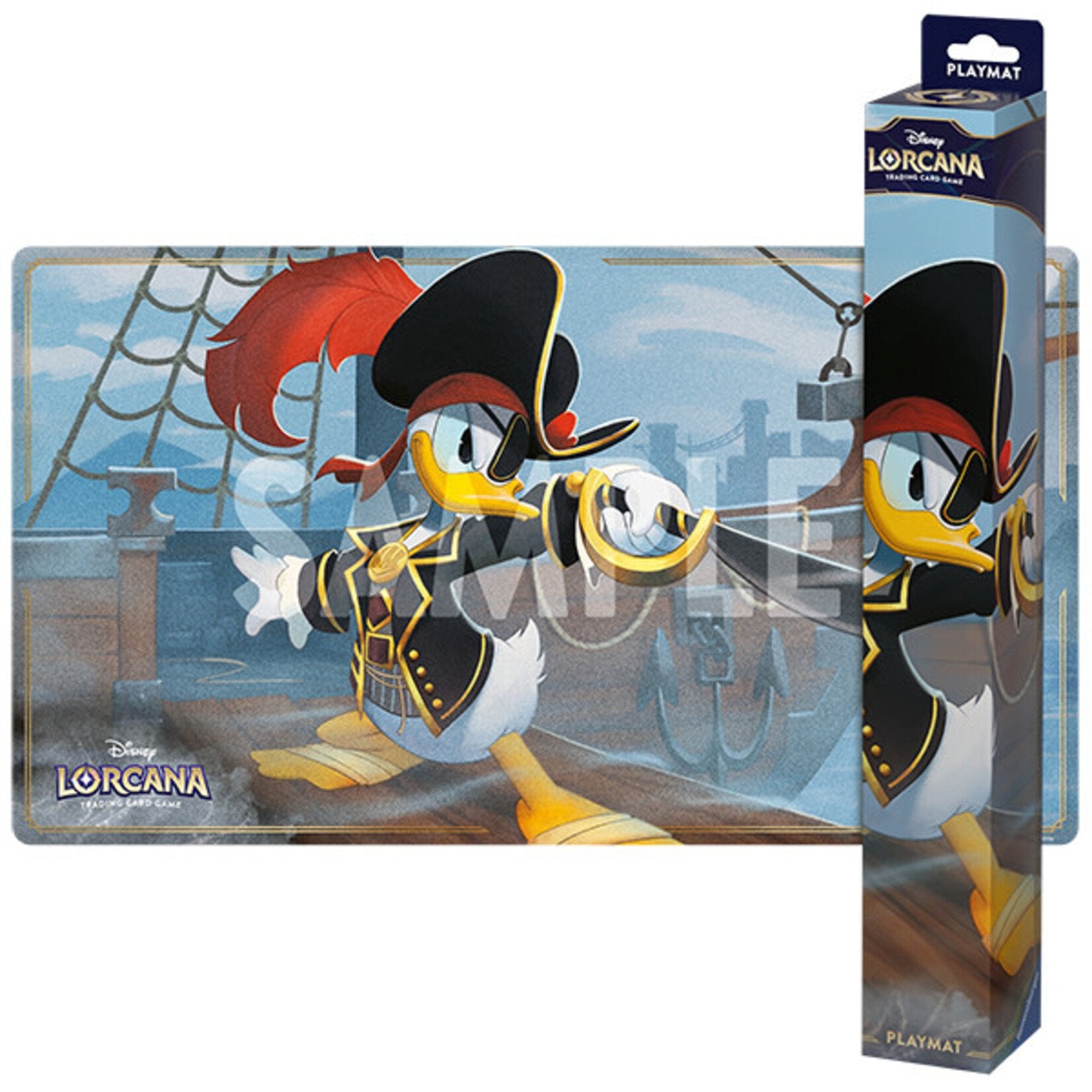 Disney Lorcana TCG Playmat: Azurite Sea - Donald Duck, Buccaneer | Grognard Games